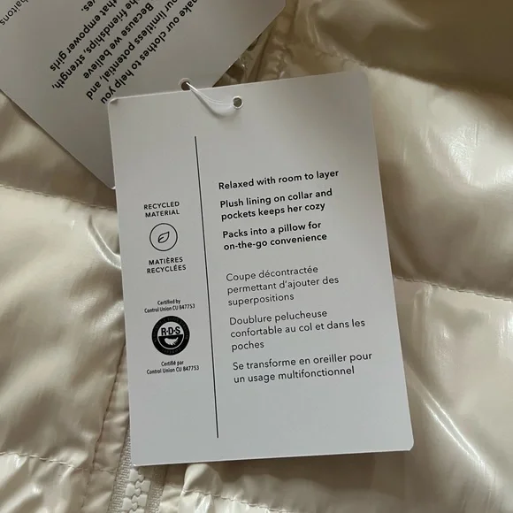 Athleta Girl Cool Days Metallic Down Jacket - Picture 5 of 7